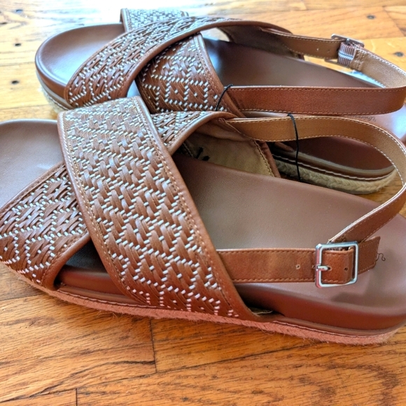 NWT Universal Thread Elisa Woven Platform Sandals - Picture 4 of 6